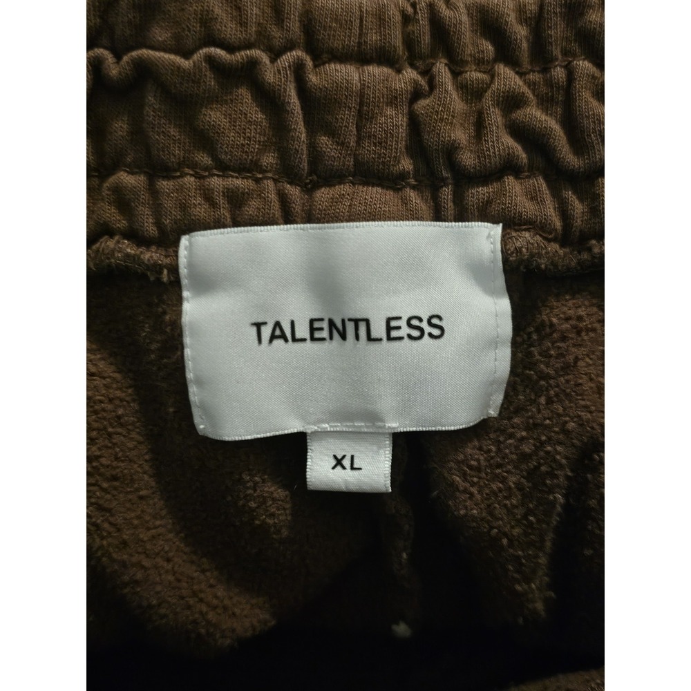 Talentless Carpenter Sweat Shorts Men's Size XL Brown Fleece Lined - Picture 3 of 3